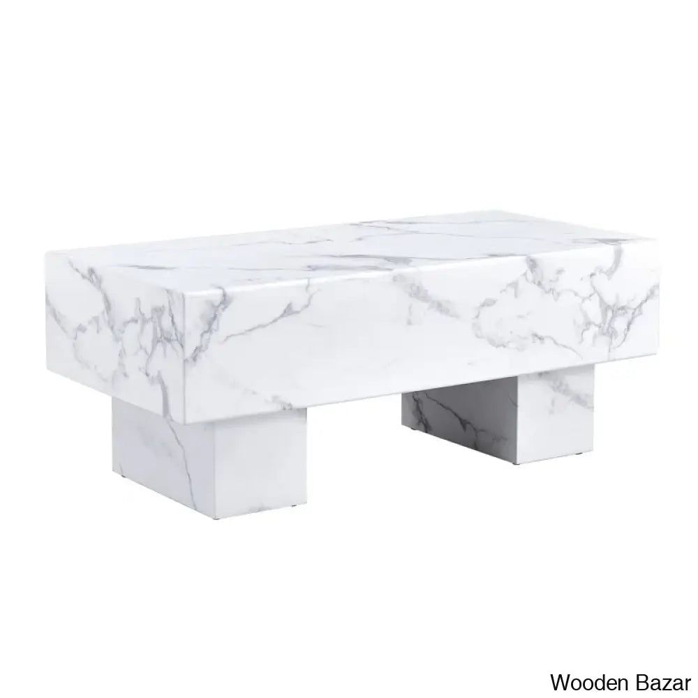 Lamoria Marble Top Coffee And Center Table