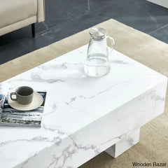 Lamoria Marble Top Coffee And Center Table