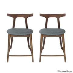 Lanadrey Swivel Upholstered 24.5’’ Counter Stool With Solid Wood Frame (Set Of 2)Counter And