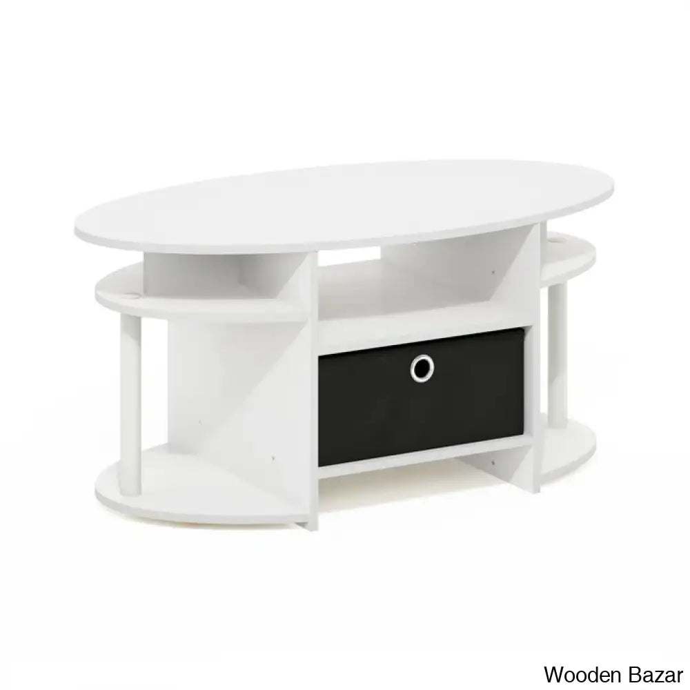 Lansling Coffee And Center Table White