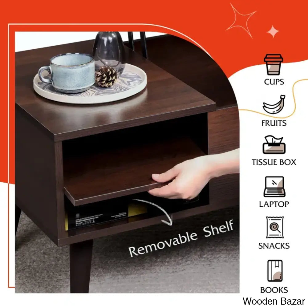 Lansun Single Coffee And Center Table