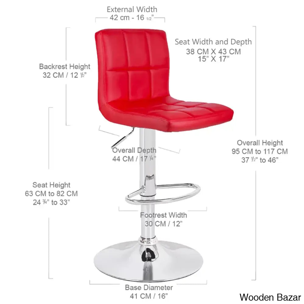 Lat Swivel Upholstered Adjustable Height Counter And Bar Stool With Metal Frame