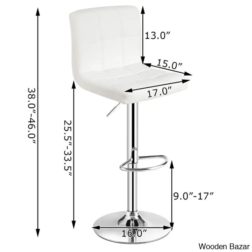 Lat Swivel Upholstered Adjustable Height Counter And Bar Stool With Metal Frame