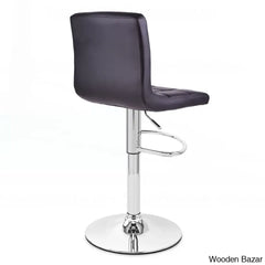 Lat Swivel Upholstered Adjustable Height Counter And Bar Stool With Metal Frame