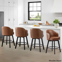 Lata Swivel Counter And Bar Stool With Back