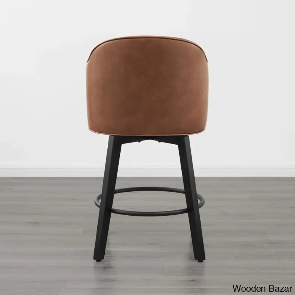 Lata Swivel Counter And Bar Stool With Back