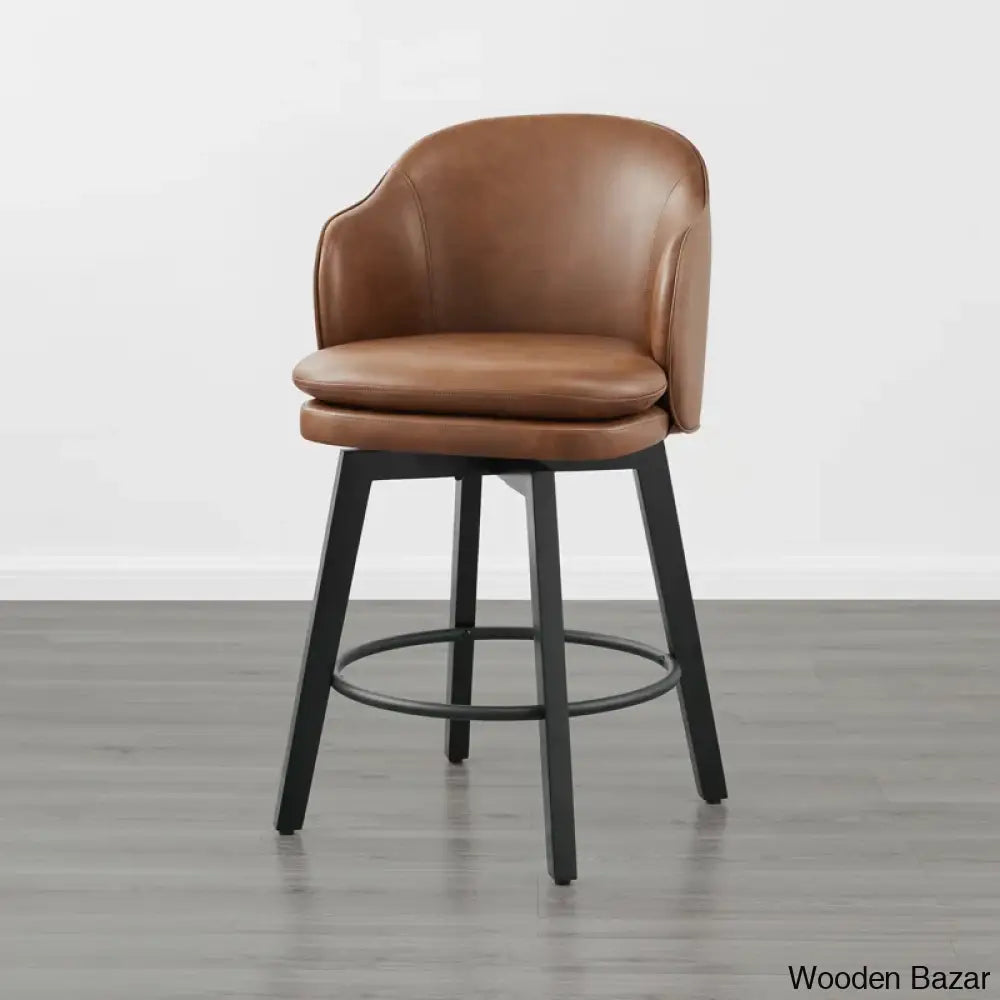 Lata Swivel Counter And Bar Stool With Back