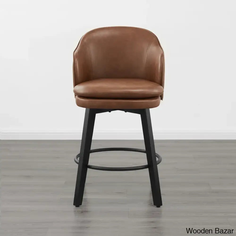 Lata Swivel Counter And Bar Stool With Back