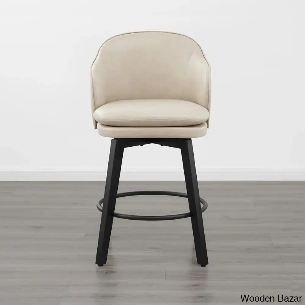 Lata Swivel Counter And Bar Stool With Back