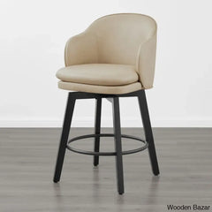 Lata Swivel Counter And Bar Stool With Back Beige / 1