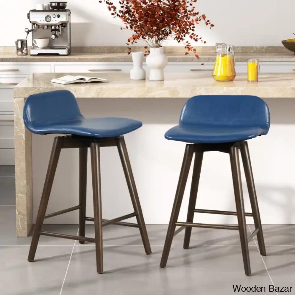 Latreesec Swivel 26.6 Counter And Bar Stool (Set Of 2)