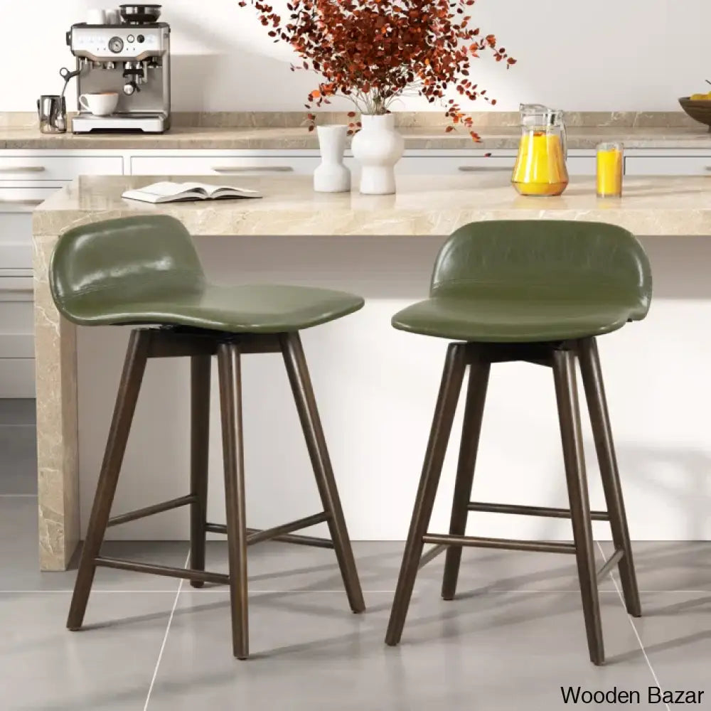 Latreesec Swivel 26.6 Counter And Bar Stool (Set Of 2)