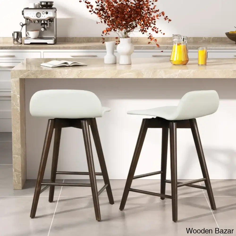 Latreesec Swivel 26.6 Counter And Bar Stool (Set Of 2)