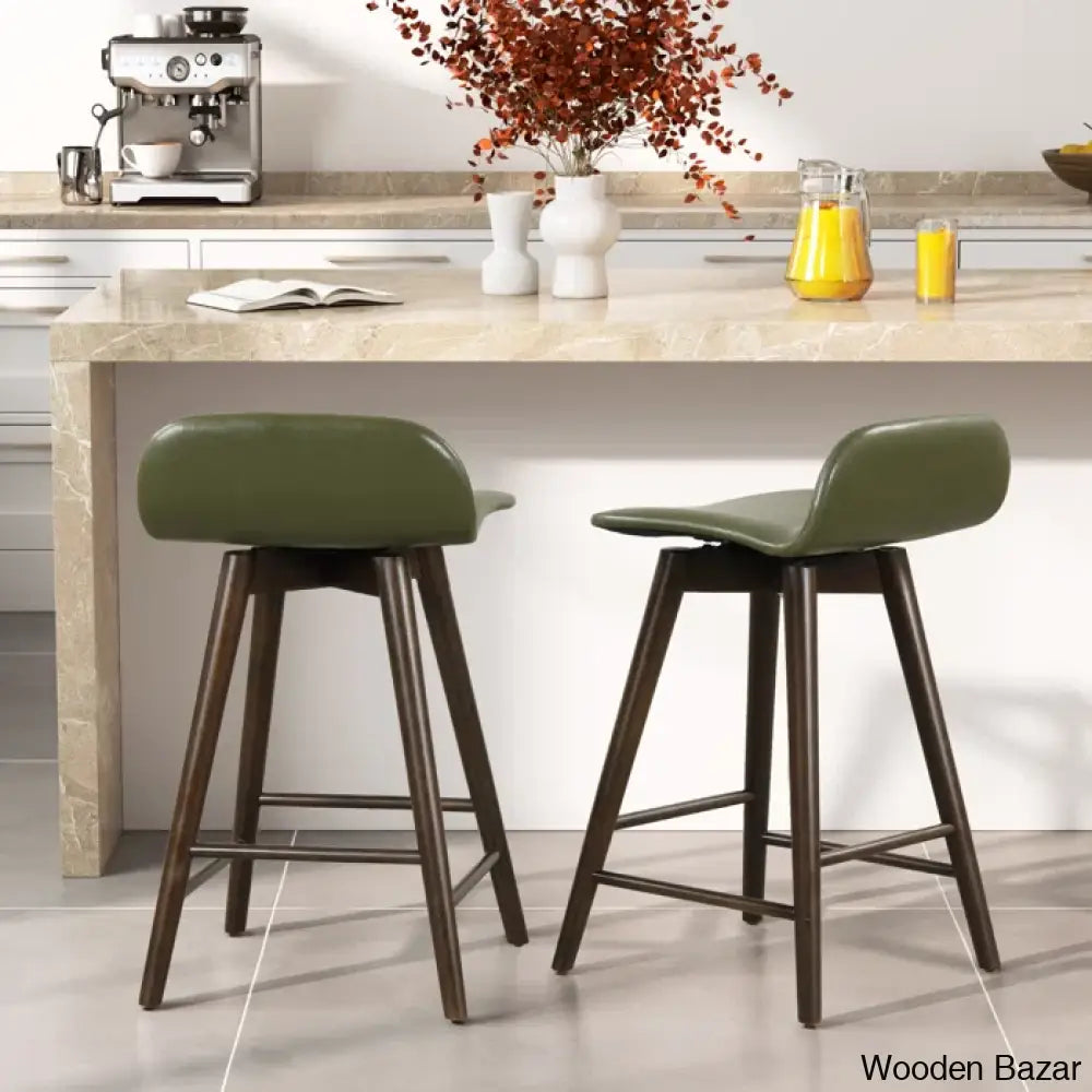 Latreesec Swivel 26.6 Counter And Bar Stool (Set Of 2)