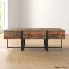 Latreviony Solid Wood Top Coffee And Center Table