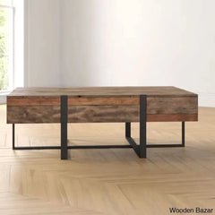 Latreviony Solid Wood Top Coffee And Center Table