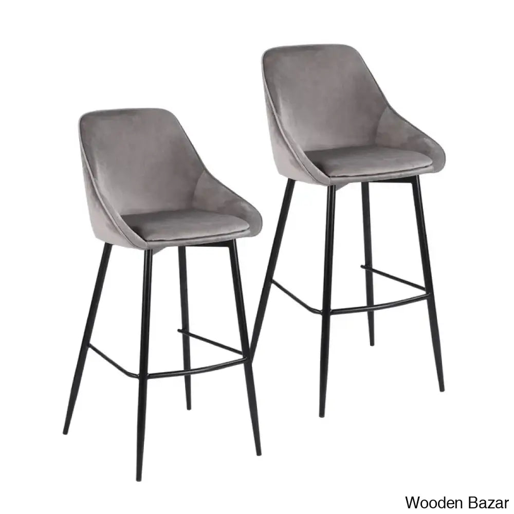 Laykenc Swivel Counter And Bar Stool (Set Of 2)