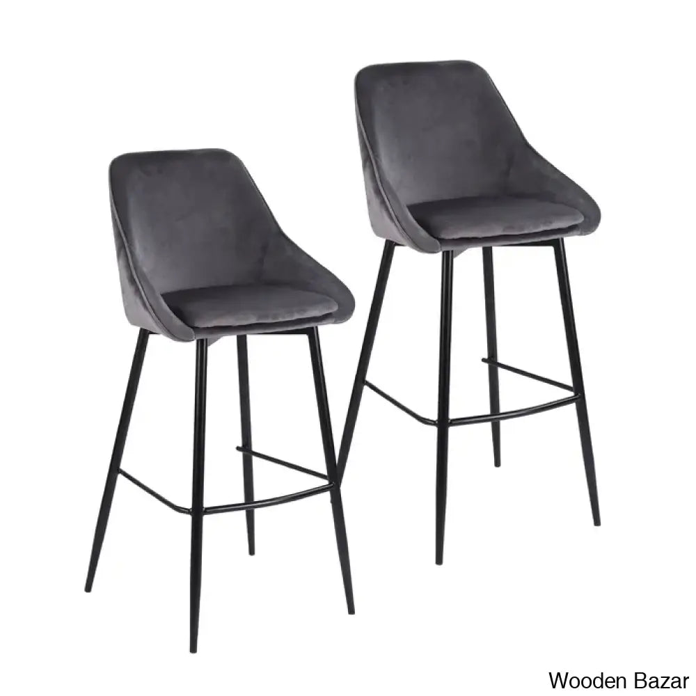 Laykenc Swivel Counter And Bar Stool (Set Of 2)