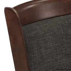 Ledax Swivel Upholstered Counter And Bar Stool (Set Of 2) - Wooden Bazar
