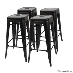 Lehmany 24’’ Counter And Bar Stool With Metal Frame (Set Of 4)