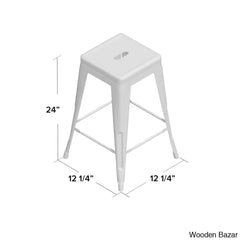 Lehmany 24’’ Counter And Bar Stool With Metal Frame (Set Of 4)