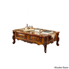 Lei Solid Wood Coffee And Center Table