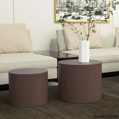 Leidingl Pedestal Nesting Coffee And Center Table