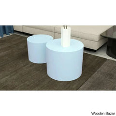 Leidingl Pedestal Nesting Coffee And Center Table