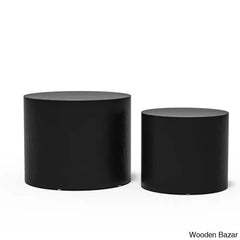 Leidingl Pedestal Nesting Coffee And Center Table