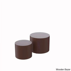 Leidingl Pedestal Nesting Coffee And Center Table