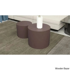 Leidingl Pedestal Nesting Coffee And Center Table