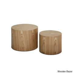 Leidingl Pedestal Nesting Coffee And Center Table