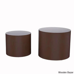 Leidingl Pedestal Nesting Coffee And Center Table