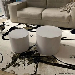 Leidingl Pedestal Nesting Coffee And Center Table