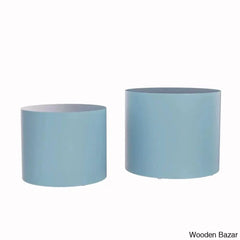 Leidingl Pedestal Nesting Coffee And Center Table