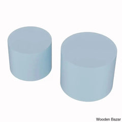 Leidingl Pedestal Nesting Coffee And Center Table