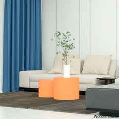 Leidingl Pedestal Nesting Coffee And Center Table