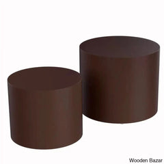 Leidingl Pedestal Nesting Coffee And Center Table