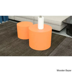 Leidingl Pedestal Nesting Coffee And Center Table