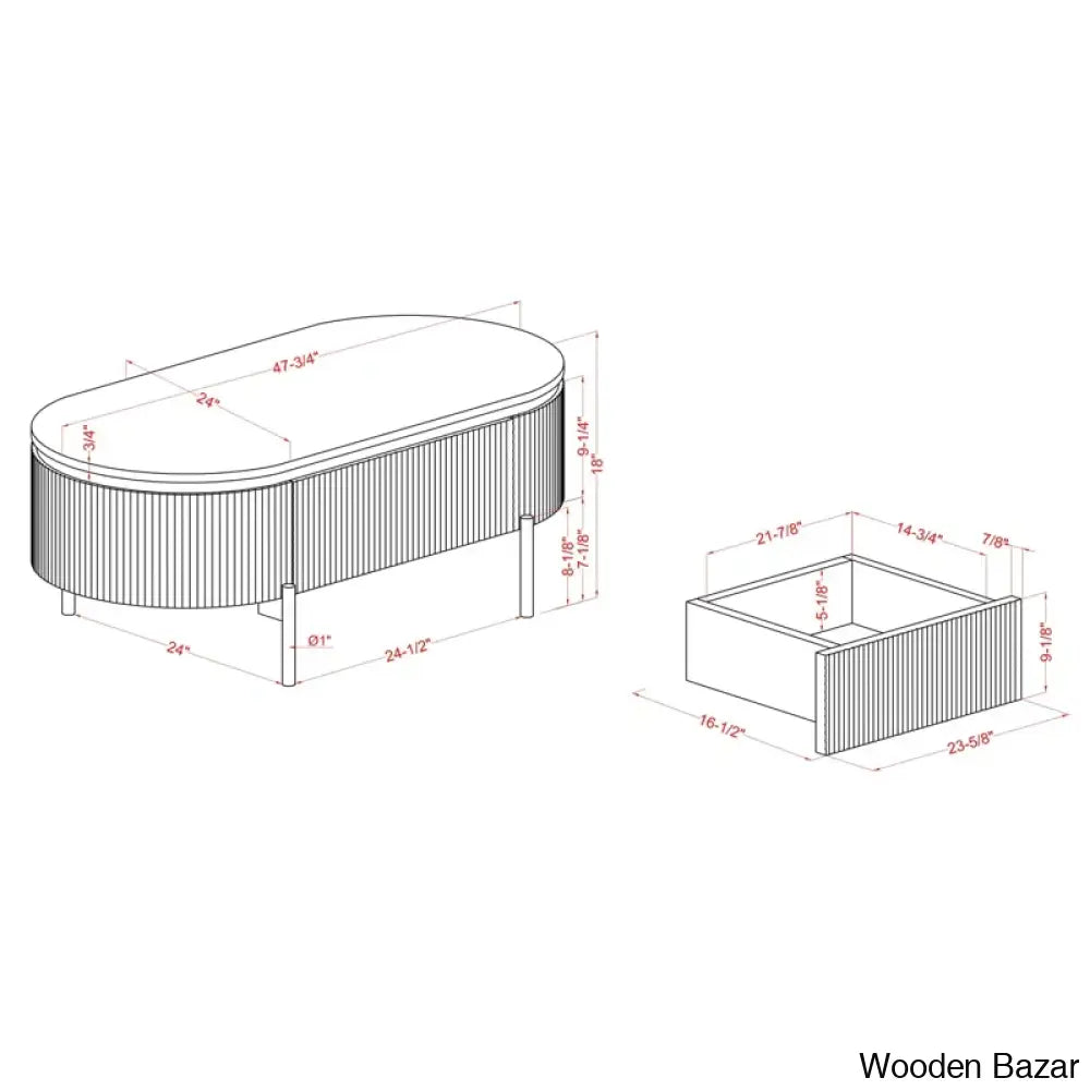 Leistonie Single Coffee And Center Table