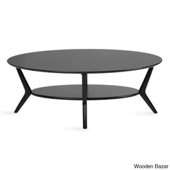 Lenovo Oval Coffee And Center Table For Living Room Black