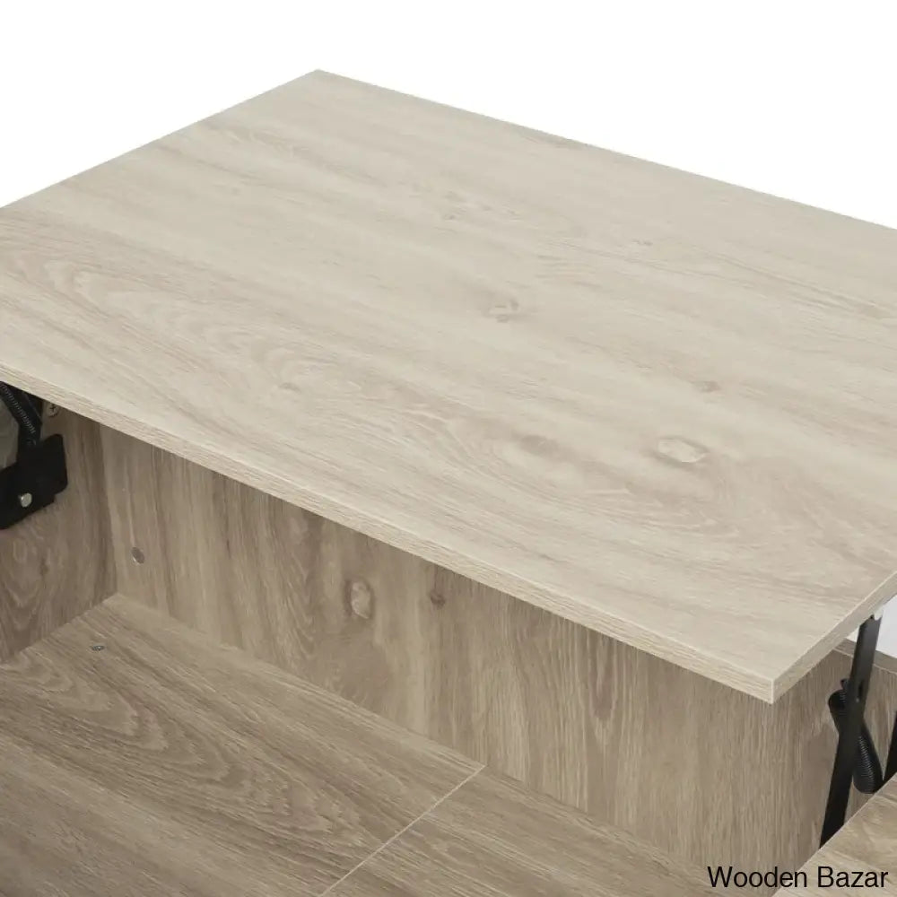 Lesagen Lift Top Coffee And Center Table With Hidden Storage