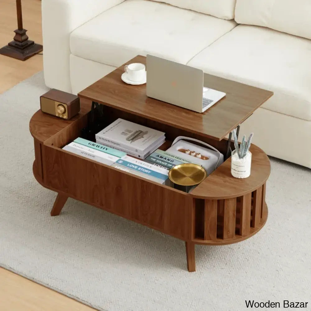 Lesaige Lift Top Coffee And Center Table With Hidden Storage