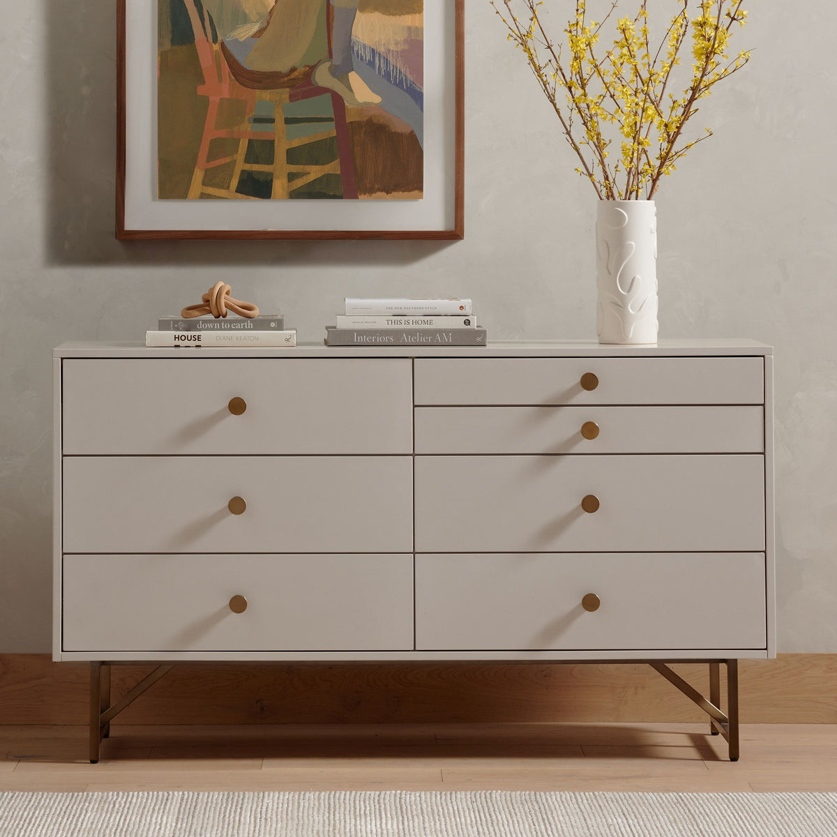 Pegler 7-Drawer Dresser - Wooden Bazar