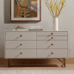 Pegler 7-Drawer Dresser - Wooden Bazar