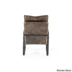 Lillian Lex Modern Single Seater Armchair With Metal Base - Wooden Bazar