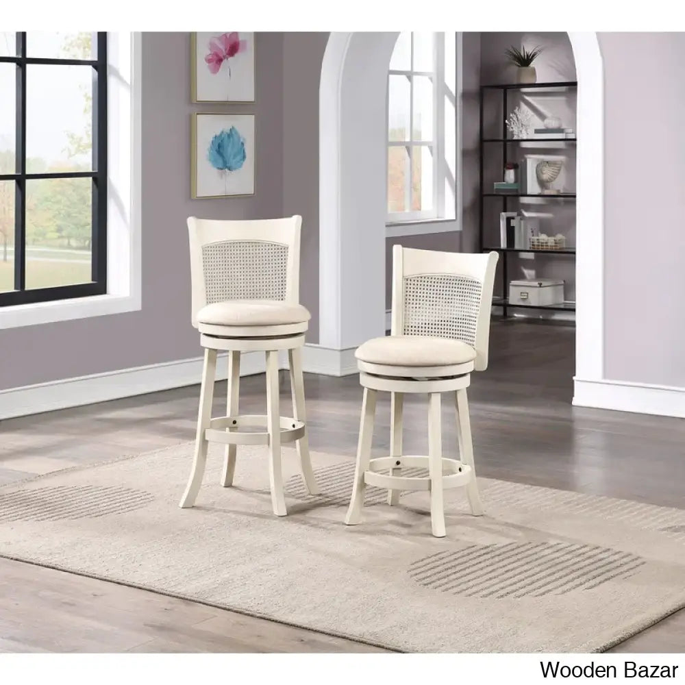 Lillys Back Swivel Counter And Bar Stool