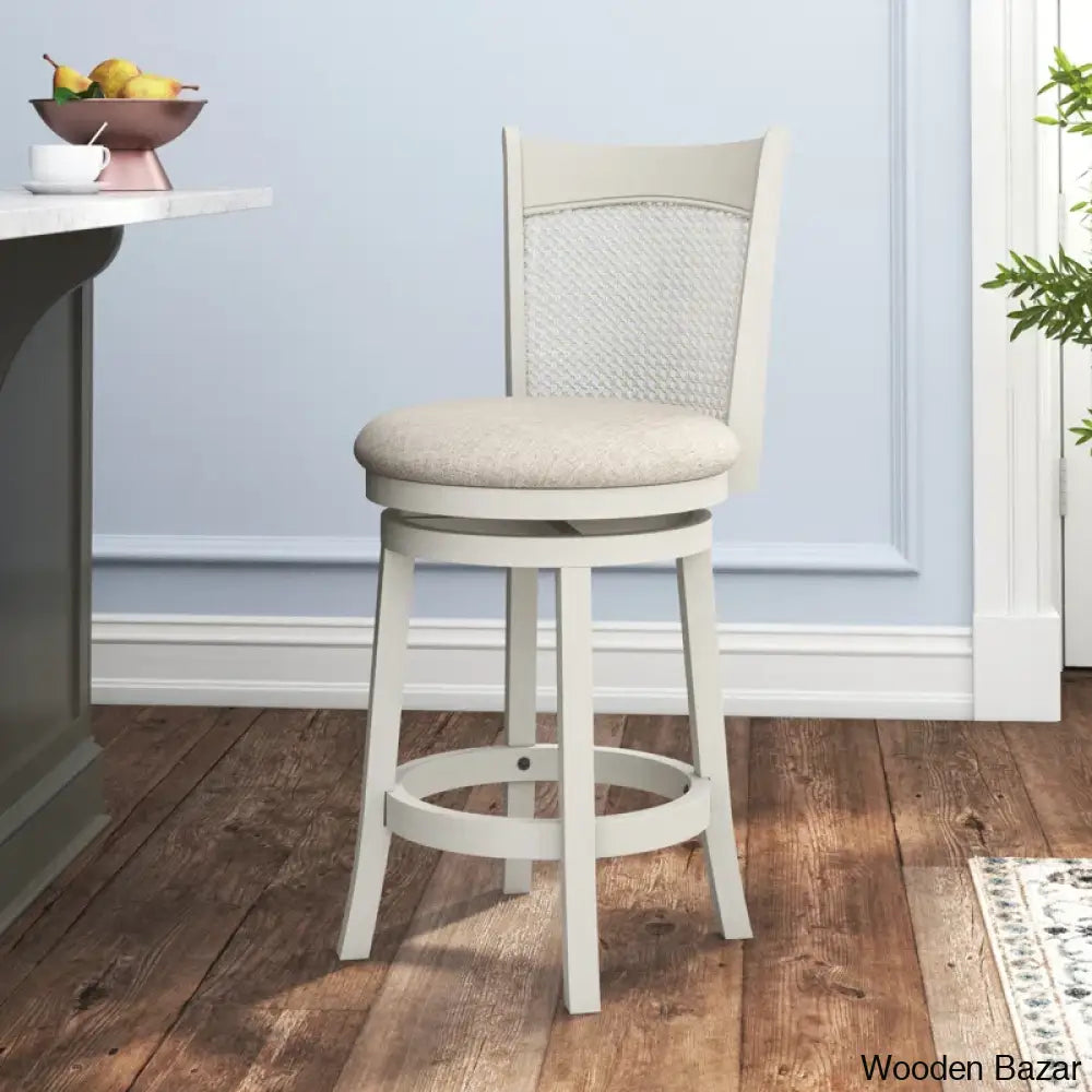 Lillys Back Swivel Counter And Bar Stool Beige / (24’’ Seat Height)