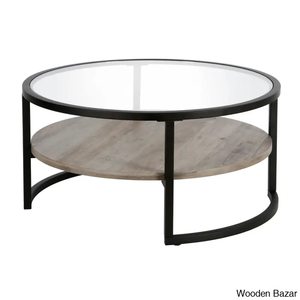 Lindsaie Glass Top Coffee And Center Table