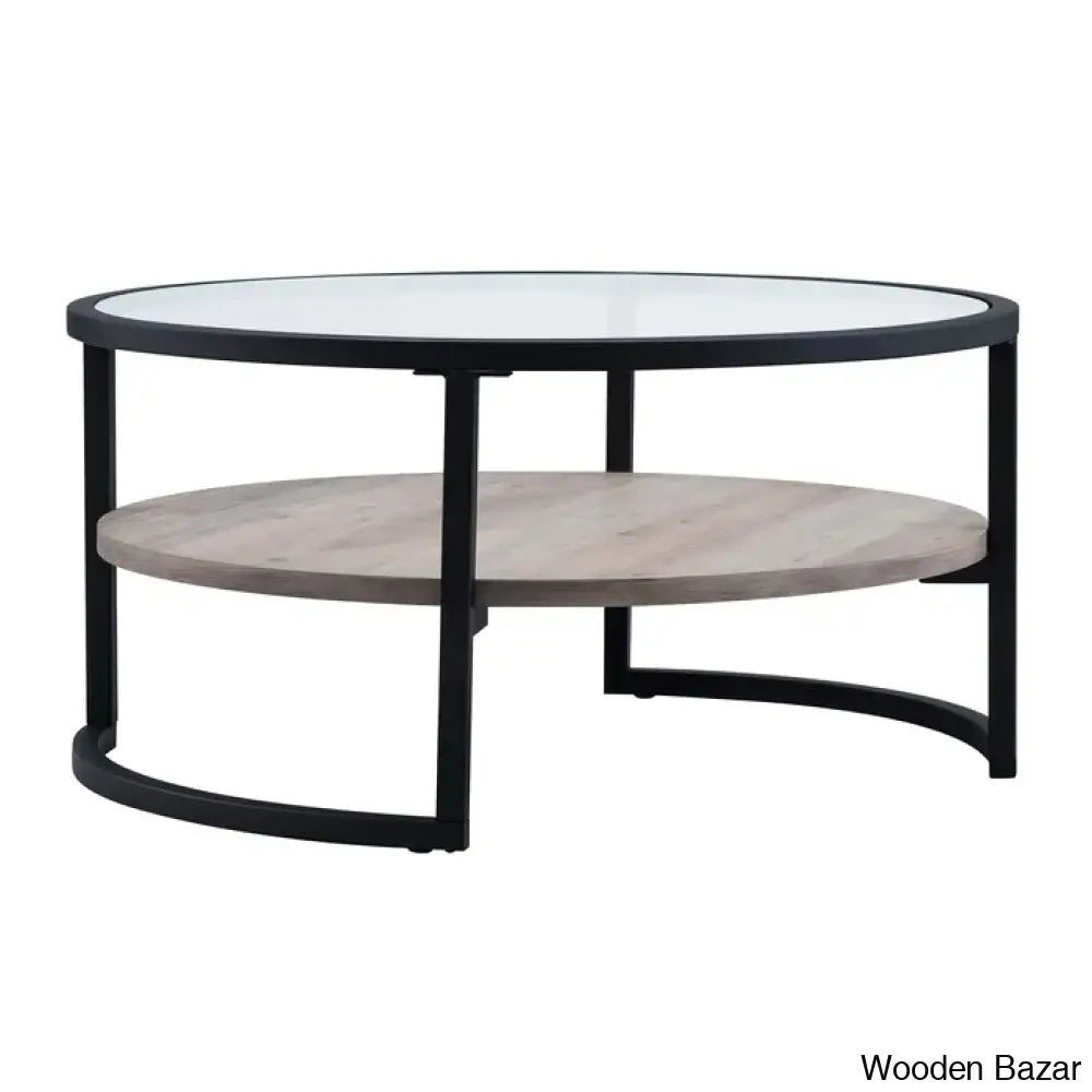 Lindsaie Glass Top Coffee And Center Table